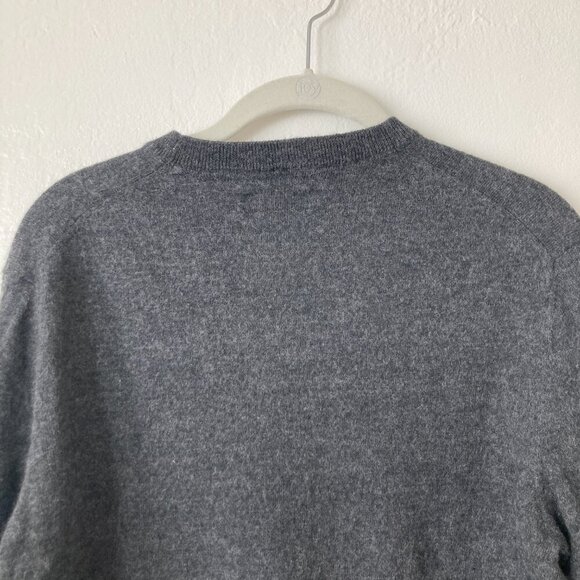 Club Room Merino Wool Blend Sweater Gray Crewneck Minimalist Essential Classic L - Picture 6 of 9